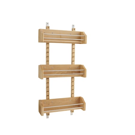 Rev-A-Shelf Maple Veneer, Light Brown, 13.13 in W, 25 in H, 4 in D, 4 in L, Light Brown 4ASR-18